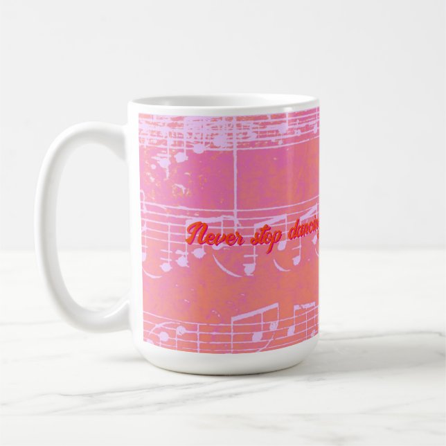 Taza De Café Pasos musicales- Mango Tango Mug (Izquierda)