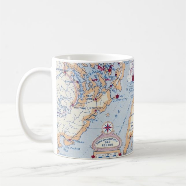 Taza De Café Passamaquoddy Bay Maine Mug (Izquierda)