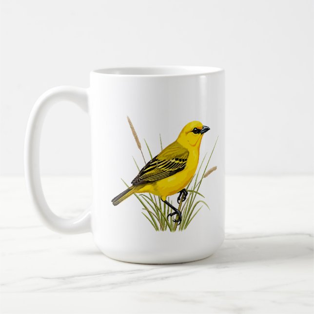 Taza De Café pássaro amarelo (Izquierda)