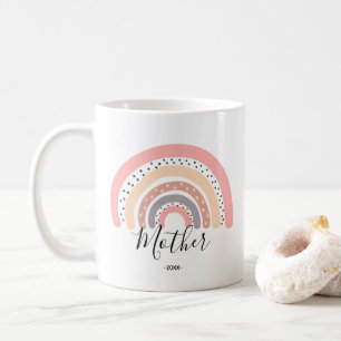 Taza De Café Pastel arcoiris Mama Cute Coffee Mug