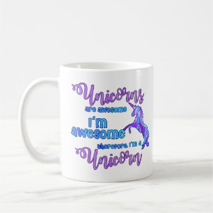 Taza De Café Pastel arcoiris soy unicornio
