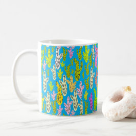 Taza De Café Pastel Cacti mug