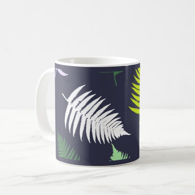 Taza De Café Pastel Colours Lucky Fern (Anverso izquierdo)