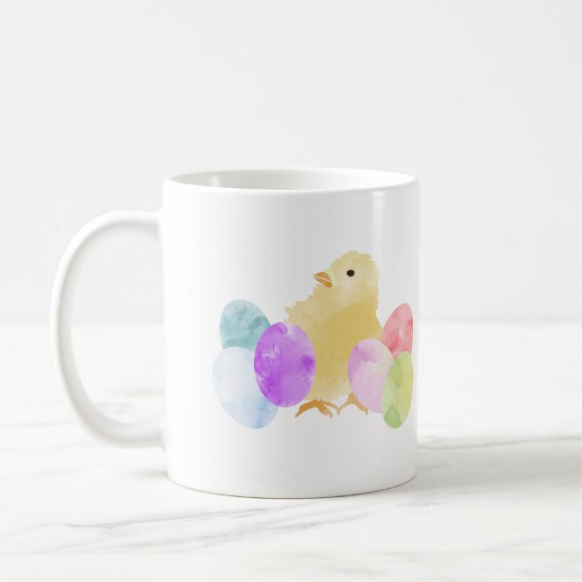 Taza De Café Pastel con diseño de huevos (Izquierda)
