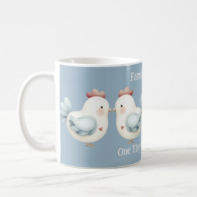 Taza De Café Pastel Cottagecore Chicken (Izquierda)
