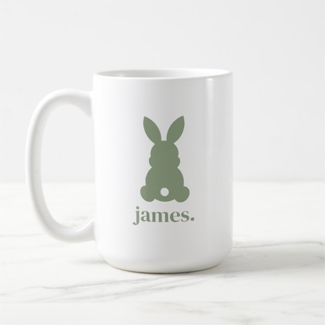 Taza De Café Pastel Cute Easter Bunny (Izquierda)