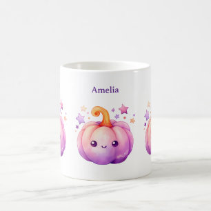 Taza De Café Pastel de Calabaza con Estrellas Vibe Soñador y Li