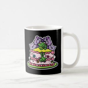 Taza De Café pastel de cumpleaños adorable de rana