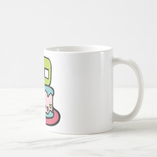 Taza De Café Pastel de cumpleaños de 40 años (Derecha)