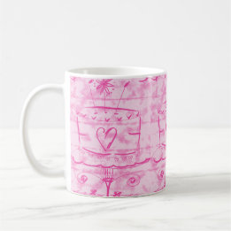 Taza De Café Pastel de nube rosa