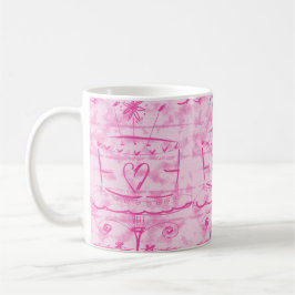 Taza De Café Pastel de nube rosa