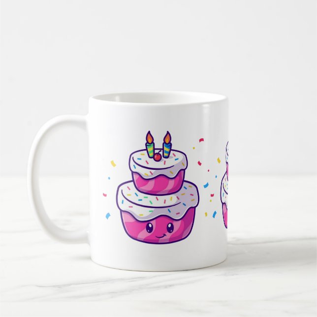 Taza De Café Pastel de Personalizado lindo (Izquierda)