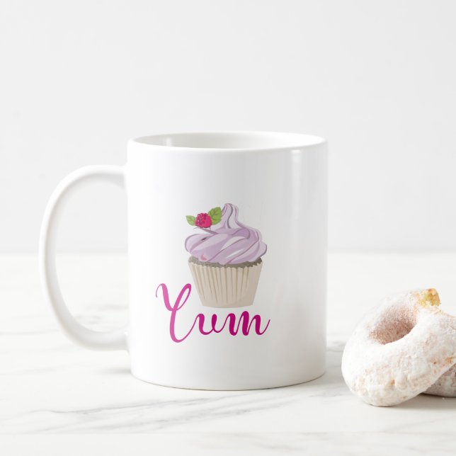 Taza De Café ¡Pastel de Rana Rosa Yum! (Con donut)