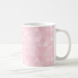 Taza De Café Pastel de triángulo rosa mosaic Mug