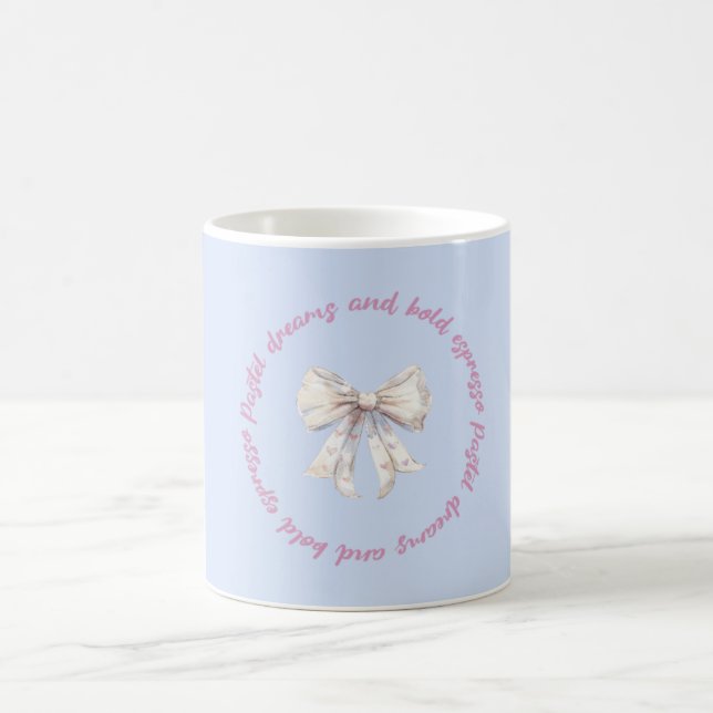Taza De Café Pastel Dreams and Espresso | Aesthetic Coffee Mug (Centro)