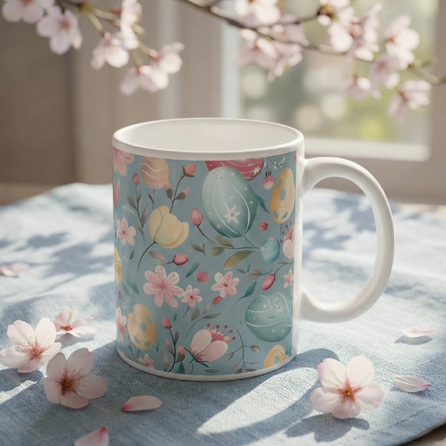 Taza De Café Pastel Easter Blooms Decorative (Subido por el creador)