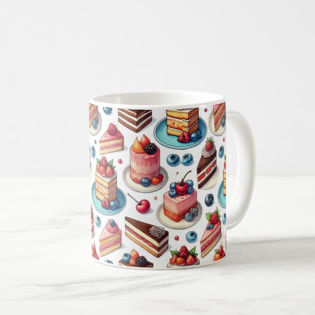 Taza De Café Pastel en la cara (Anverso derecho)