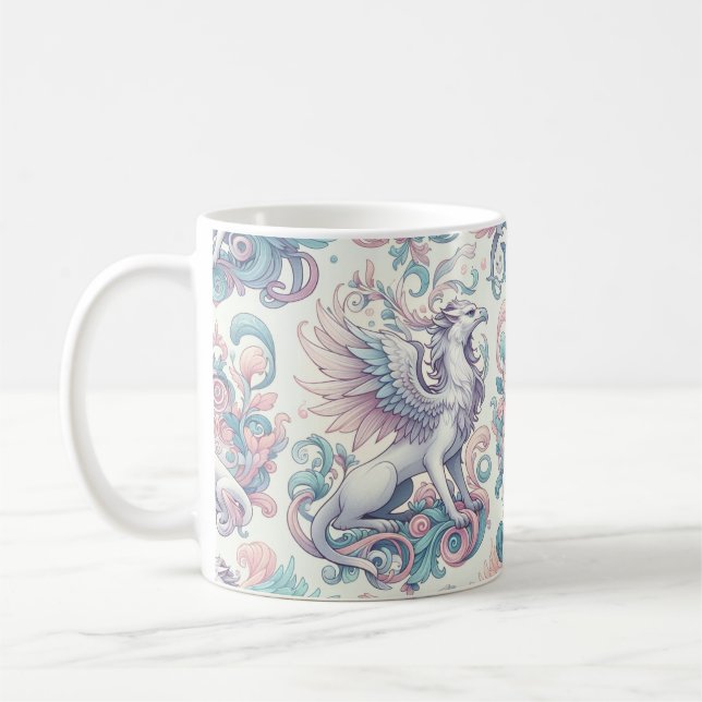 Taza De Café Pastel Fantasy Griffin (Izquierda)