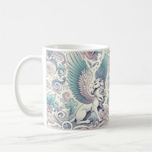 Taza De Café Pastel Fantasy Griffin