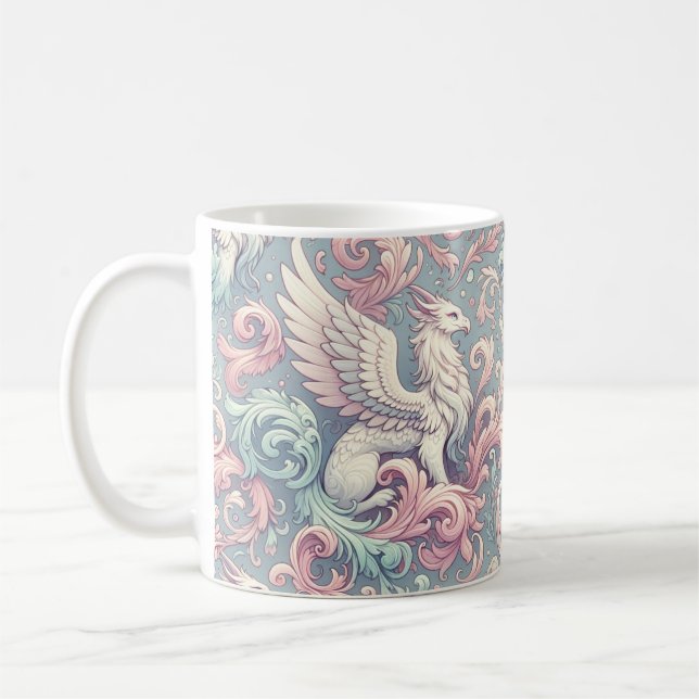 Taza De Café Pastel Fantasy Griffin (Izquierda)