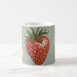 Taza De Café Pastel Floral y Berry Delight