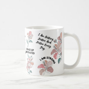 Taza De Café Pastel Flowers Self Love