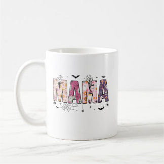 Taza De Café Pastel Ghost and Pumpkin Mama Coffee Cup