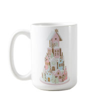 Pastel Gingerbread Sugar Castle Cake Mug