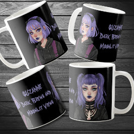 Taza De Café Pastel Gótico fantasía gótica caprichosa