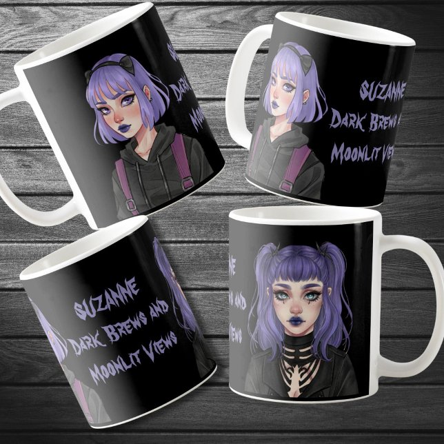 Taza De Café Pastel Gótico fantasía gótica caprichosa (Subido por el creador)