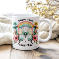 Pastel Hippie "Happy Mind Happy Life"