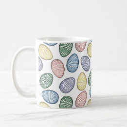 Taza De Café Pastel Huevos de Pascua Café Mug
