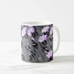 Taza De Café Pastel Lilac Wildflowers