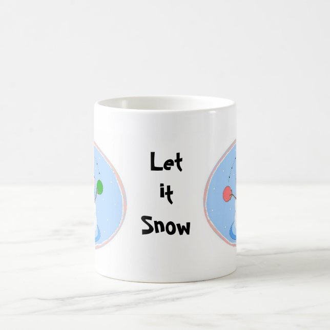 Taza De Café Pastel Malabarista Snowman (Centro)