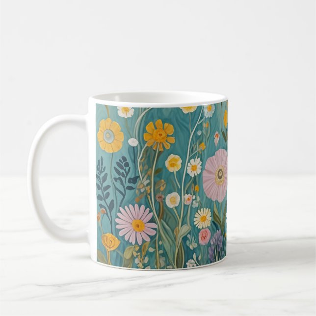 Taza De Café Pastel Meadow Bliss (Izquierda)