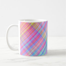 Taza De Café Pastel Multicolor Tejido trenzado Mug
