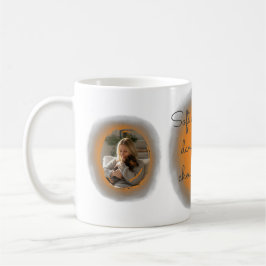 Taza De Café Pastel Orange Watercolor Dachshund Custom Photo 
