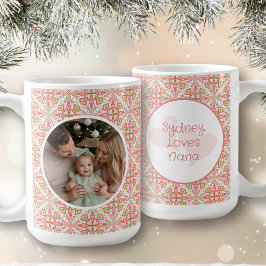 Taza De Café Pastel Personalized Photo Mug With Message