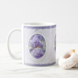 Taza De Café Pastel Purple Iris Día de la Madre