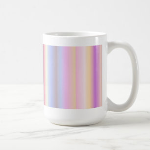 Taza De Café Pastel Regenbogen Streifen Fantasy Art - Art Decó