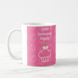 Taza De Café Pastel rosa feliz