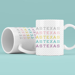 Taza De Café Pastel Texas, Texas, Texas
