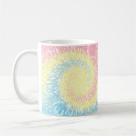 Taza De Café Pastel Tie Dye Hippy Swirl
