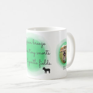 Taza De Café Pastel Verde Bulldog Francés Fotos Personalizadas