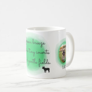 Taza De Café Pastel Verde Bulldog Francés Fotos Personalizadas