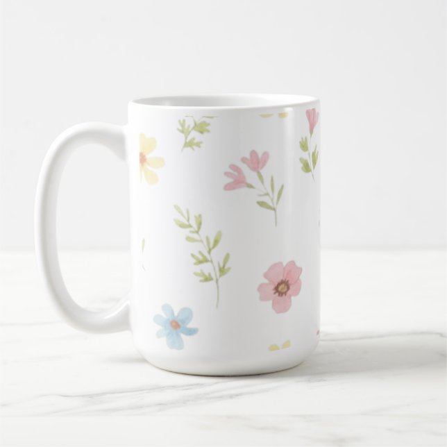 Taza De Café Pastel Wildflower Meadow Coffee Mug - Floral Water (Izquierda)