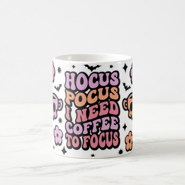 Taza De Café Pastel Witchy Coffee Pun Mug (Centro)