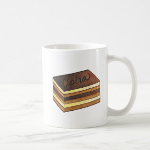 Taza De Café Pastelería francesa Opéra Cake Dessere