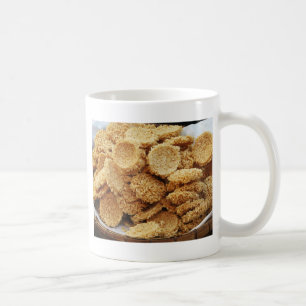 Taza De Café Pasteles de arroz inflado ~ Platos dulces asiático