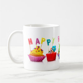 Taza De Café Pasteles de cumpleaños felices - Café Mug